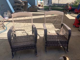 FREE Faux Wicker Patio Chairs