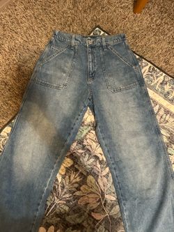 Baggy Nice Denim Blue Cargos Long Pockets