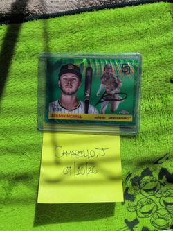 2026 Topps Chrome Platinum - Jackson Merrill Green Wave Refractor /99