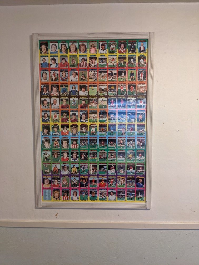 Topps Footballer Uncut Soccer Cards Collectable