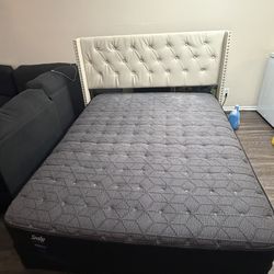 Queen Mattress, Boxspring And Headboard