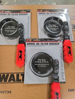 Performance Tool Swivel Oil Filter Wrench 3-Pack