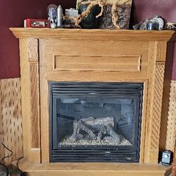 Natural Gas Corner Fireplace