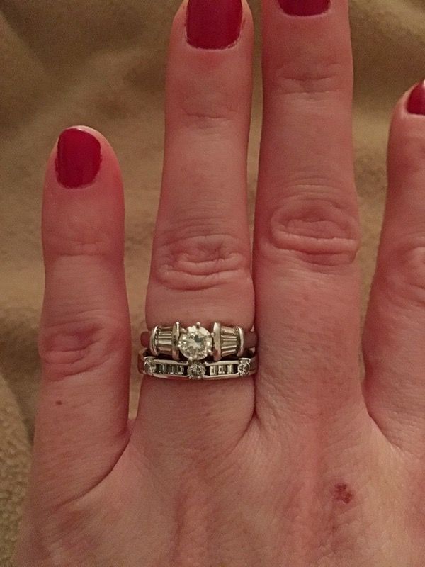 Diamond Engagement Ring & Wedding Band