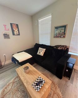 black sectional couch
