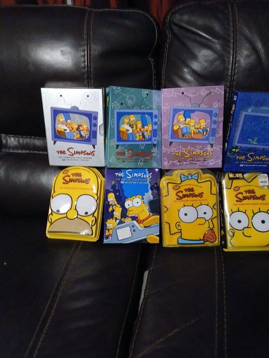 Simpsons Seasons 1-10 Plus Collector Case For Season 12 6,8,9 