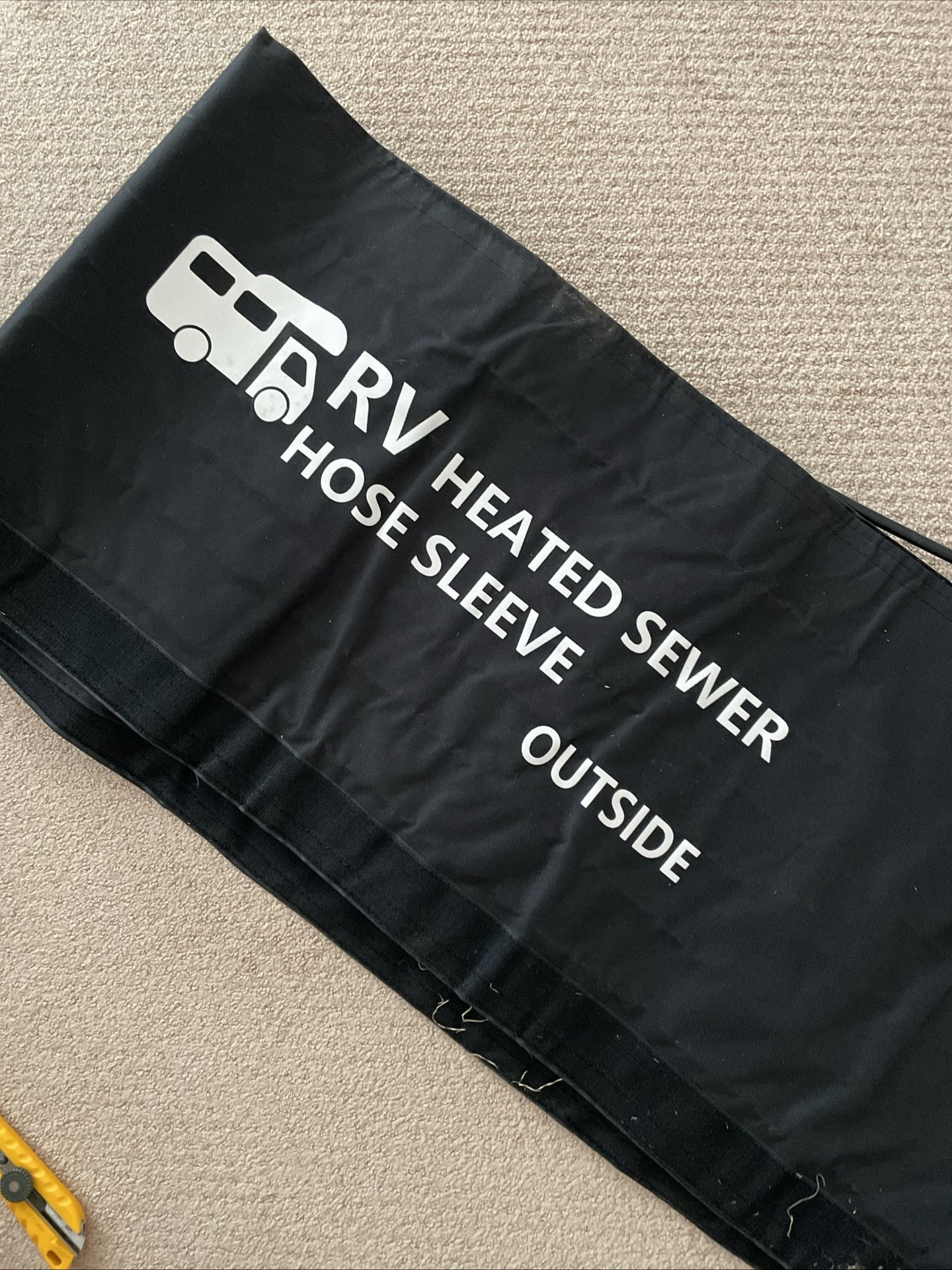 RV 15 ft Heated Sewer Hose Sleeve for RV Winter Conditions (Just Sleeve)