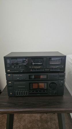JVC vintage Receiver and cassette player
