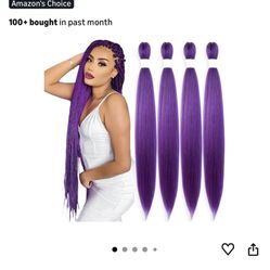 Purple Hair Extensión 36 Inches RUMI K Pop