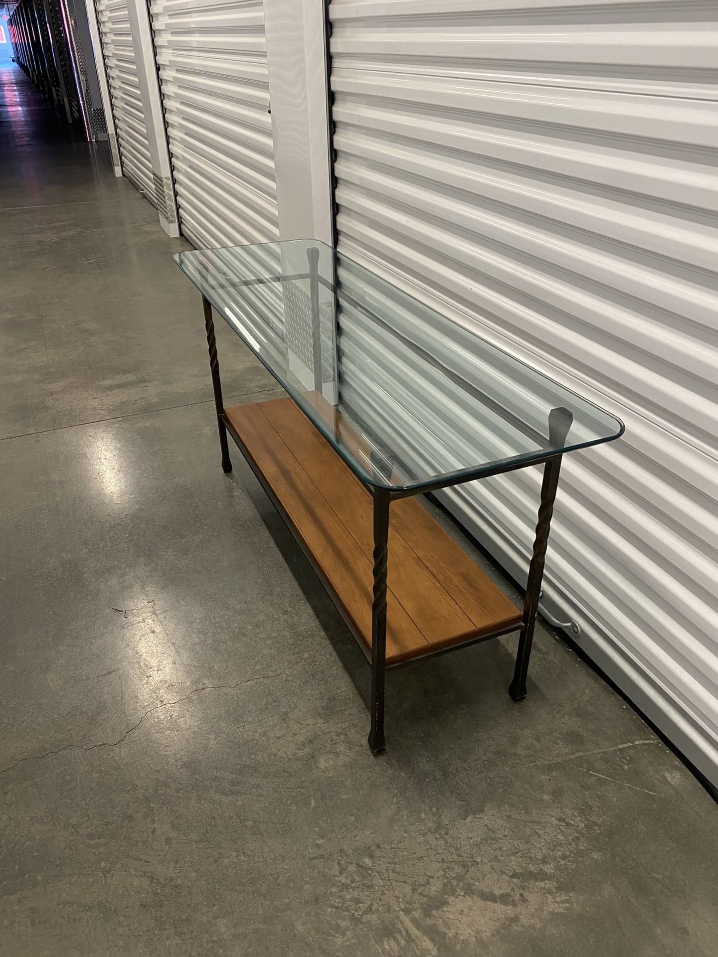 Ethan Allen Glass Table