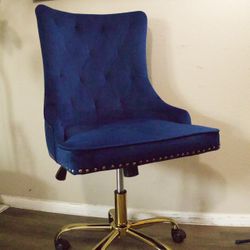 Blue Velvet Chair 