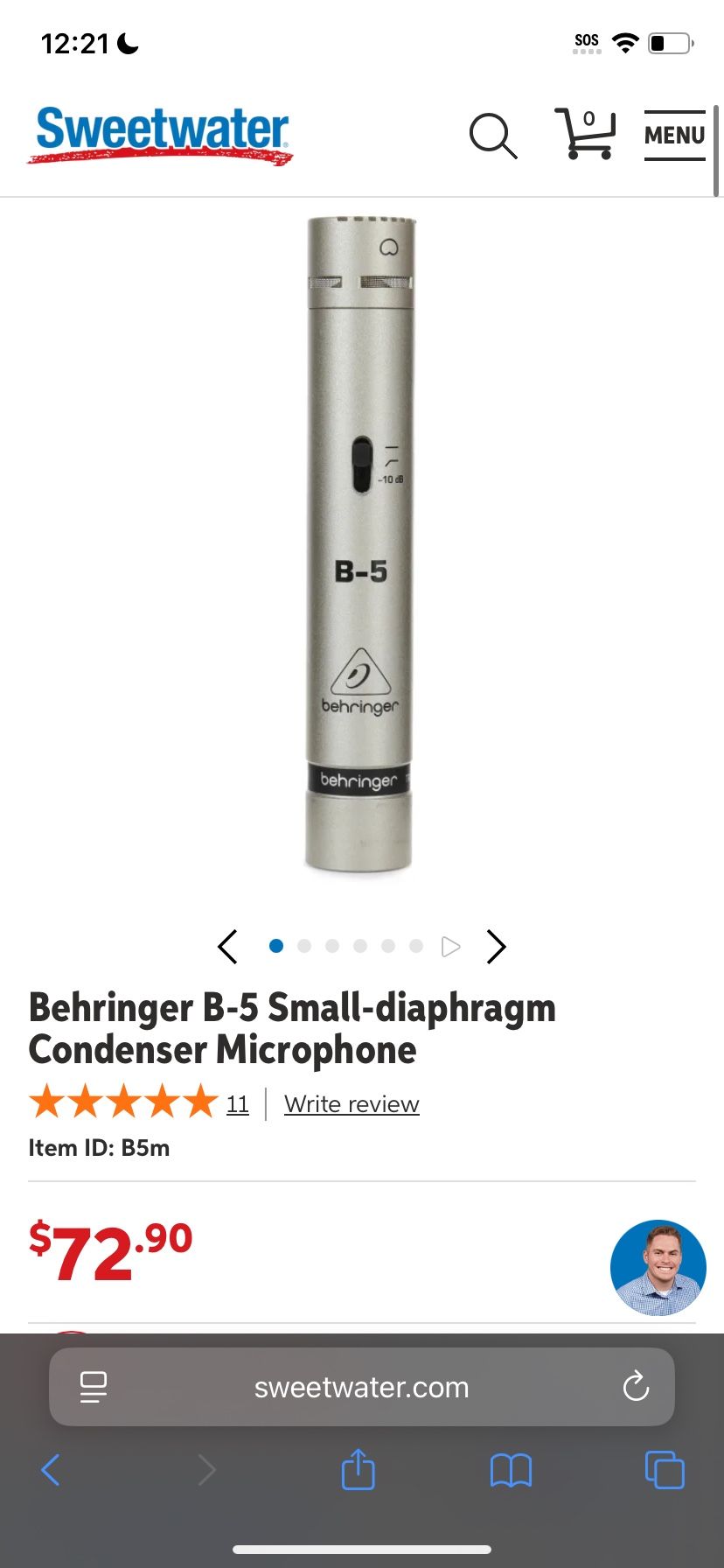 Behringer B-5 Small-diaphragm Condenser Microphone