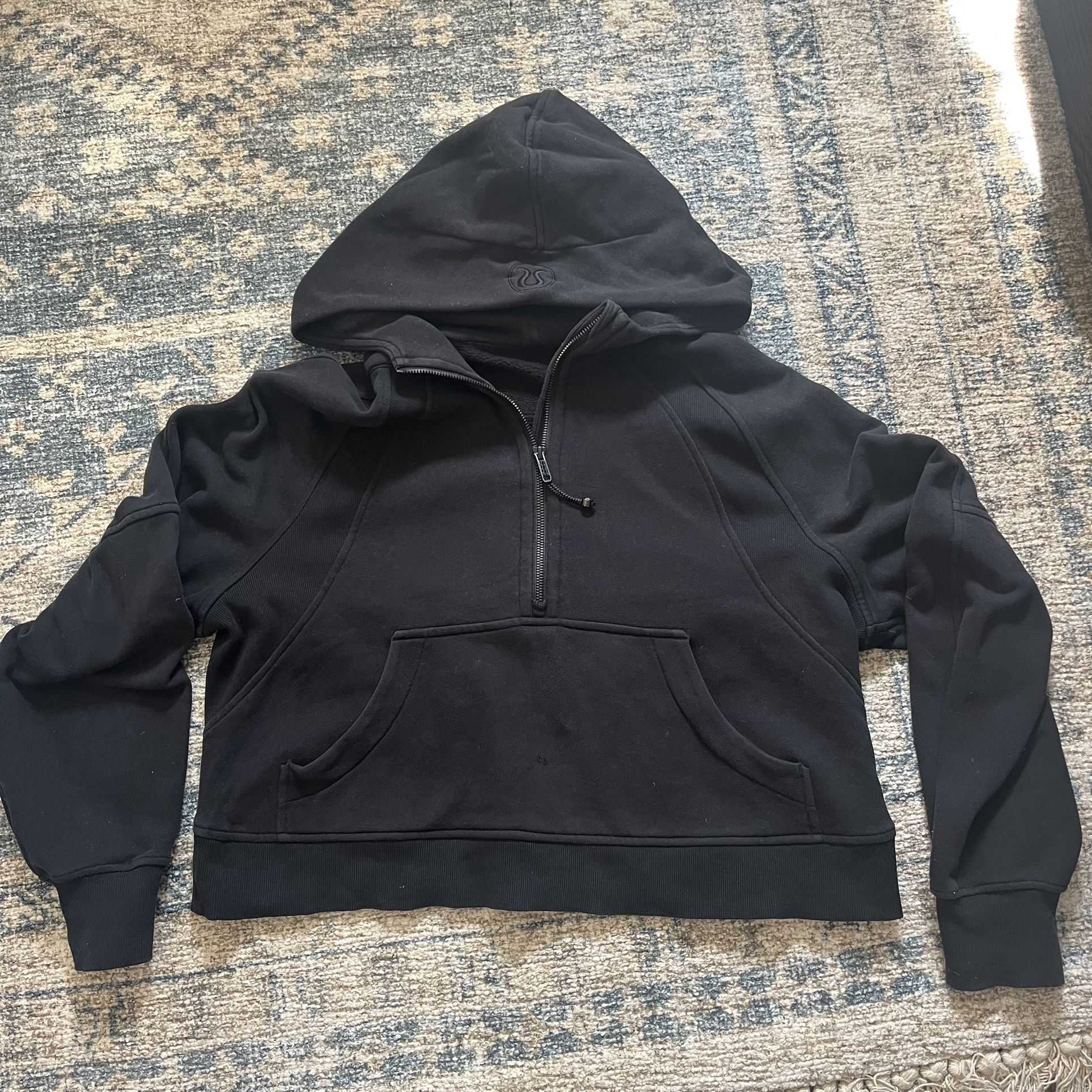 Lululemon Scuba Half Zip Hoodie M/L Black