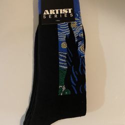 New Men’s Van Gogh Starry Night Socks 