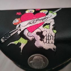 Ed Hardy Zeke Sunglasses Crystals Hearts Crosses Skull EHS023 Tortoise 115