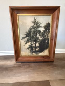 Pine Tree Artwork - 33"