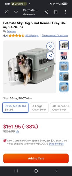 Large dog cage