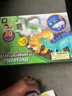3D Dinosaurs Painting Kit