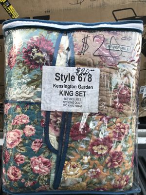 King Set Kensington Garden Quilt Set For Sale In La Puente Ca