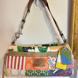 Coach multicolor Patchwork Purse .
