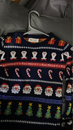 Kids ugly Xmas sweater size 6-8 yr