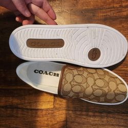 Womans Coach Slip Ons