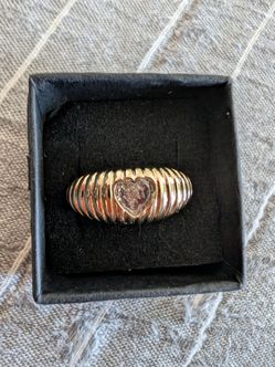 Cz gold plated ring
