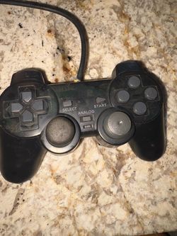 Playstation clear black remote