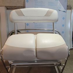 STAINLESS STEEL FRAME leaning Post With Removable Back EXCELLENT condition