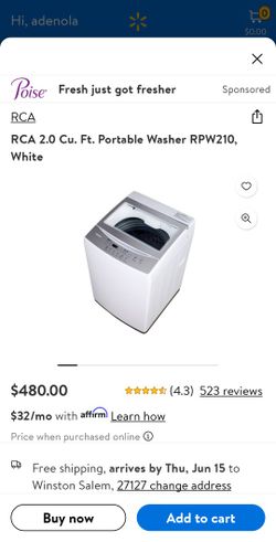 Rca 2.0cu.ft Portable Washer