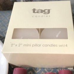Tag 2x2 Mini Pillar Candles