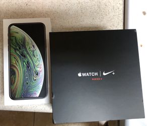 IPhone XS and iWatch 3 BOXES ONLY