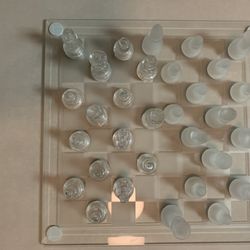 Glass chess set
