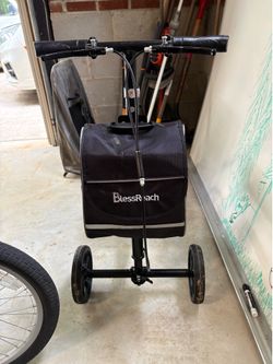 Knee scooter, crutches, xtra small boot