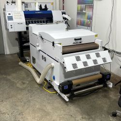 Audley DTF Printer + Heat Press | 2 Months Used | One Printhead Needs Replacement