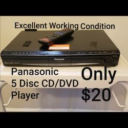 Panasonic CD/DVD Player With Remote.Model #SA-PT 960 Excellent Working Condition - Only $20 ! ! !