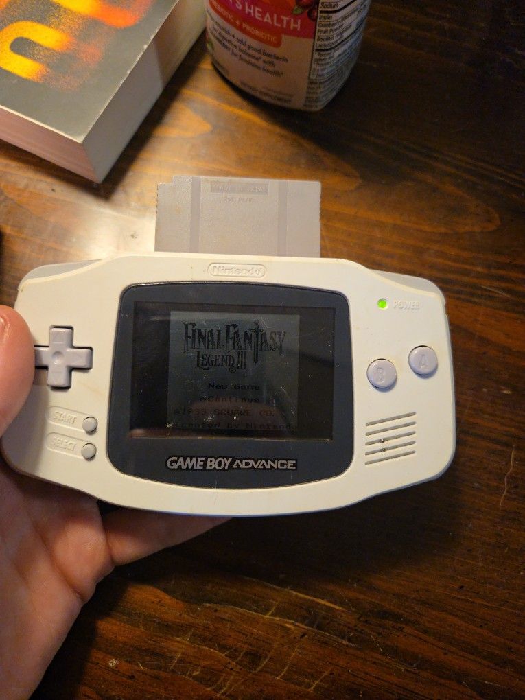 Gameboy Advance With Final Fantasy 3