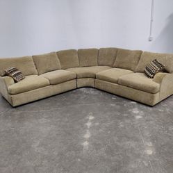 FREE DELIVERY - Bernhardt Beige L-Shaped Sectional Sofa