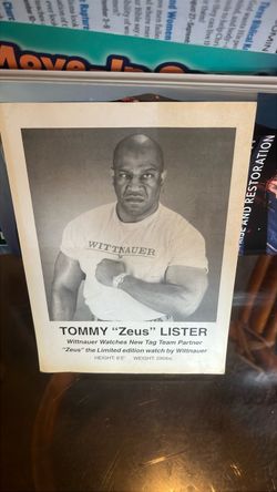 Autograph Debo picture Tommy Zeus lister