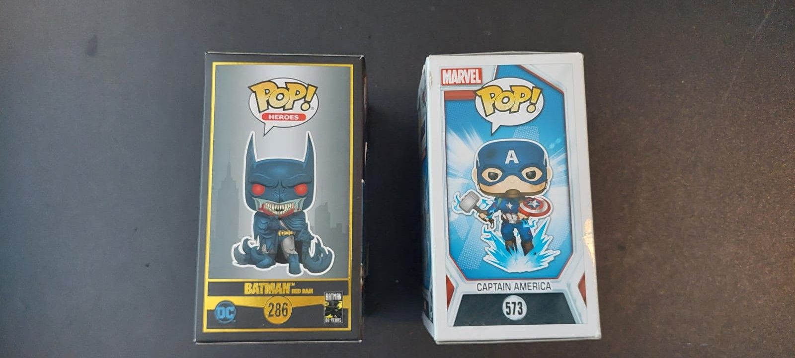 Batman And Captain America Funko Pops