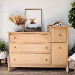 Vintage Solid Maple Wood Dresser / Nursery, Changing Table