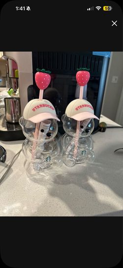 Starbucks Bearista pink strawberry / trade needohs