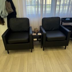 Faux Leather Chairs