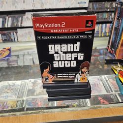 Grand Theft Auto Double Pack: Grand Theft Auto III & Vice City-PS2 Game Complete