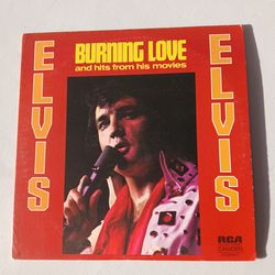 Elvis ~ Burning Love Lp Compilation Record