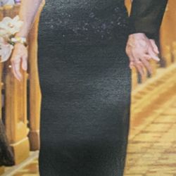 Mother Of The Bride / Mother Of The Groom - Size 14 Floor Length.  Worn Only Once For Wedding By Grandmother Of The Groom