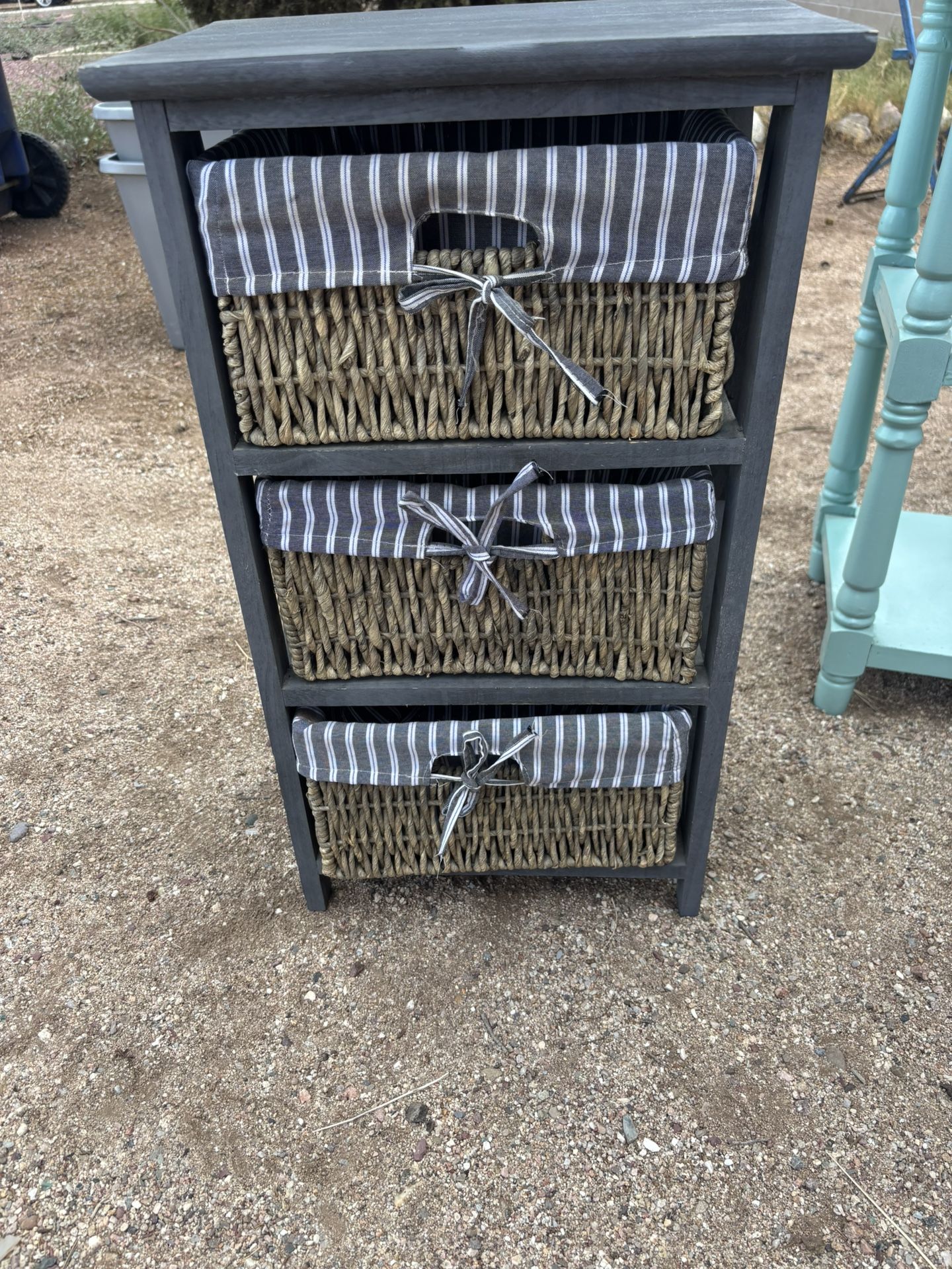 3 Basket Storage Shelf