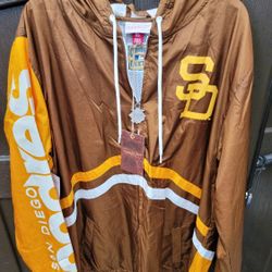 Men's Mitchell And Ness Throwback Cooperstown Windbreaker 