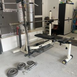 Weight Set - Bench Press With 345lbs Of Weights