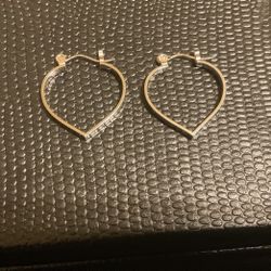Small Sterling Silver Heart Earrings 